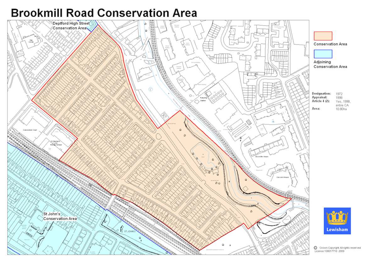 Map and Architectural Features – Brookmill Road Conservation Area Society